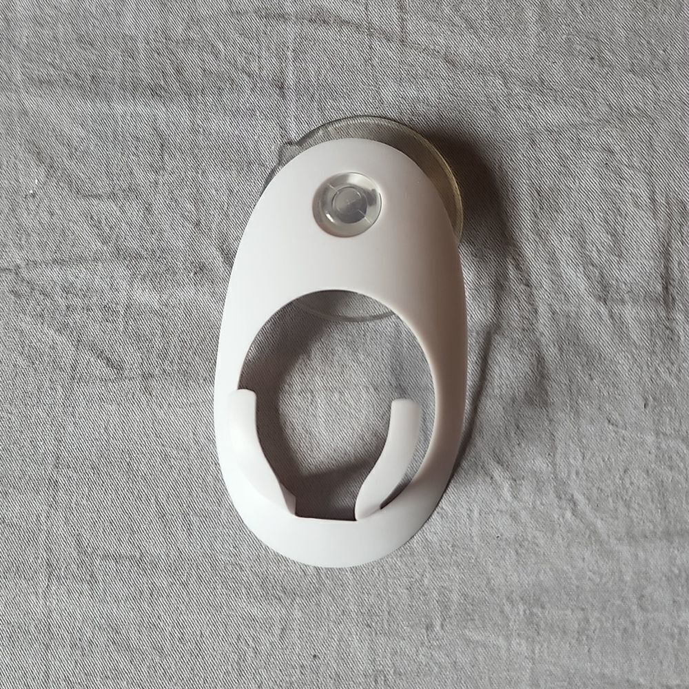 🏖 White Razor Holder with Suction Cup - Picture 2 of 4